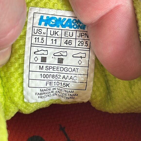 Hoka One One Speedgoat Trail Running Shoes Sz 11.5 - Picture 6 of 7